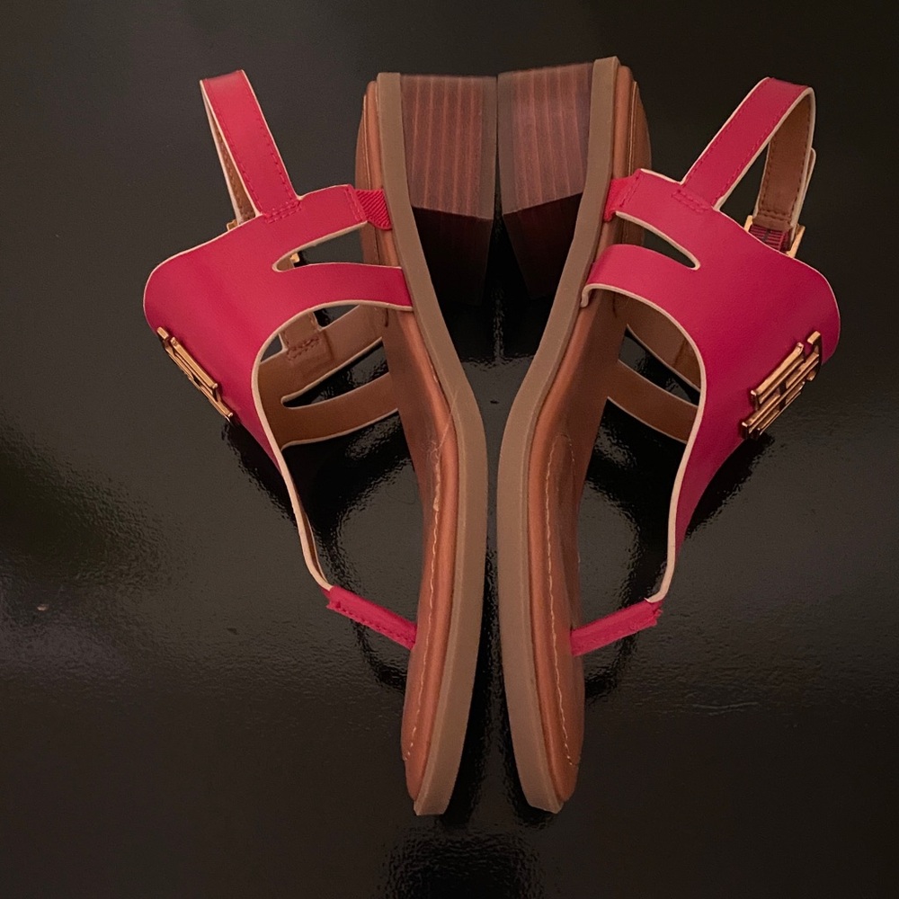 Tommy Hilfiger Sandals Size 8 Red - Picture 7 of 15